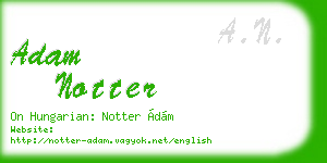 adam notter business card
